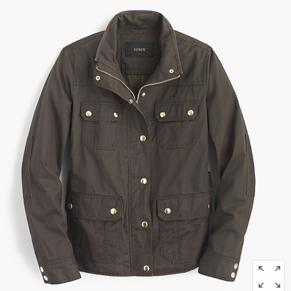 J. Crew Utility Jacket in Dark Brown